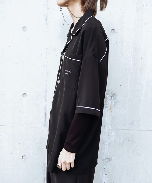 rovtski(ロフトスキー)の「SHARE ROOMS OPEN COLLAR SHIRT/シェアルームス オープンカラーシャツ(シャツ/ブラウス・メンズ・ホワイト系その他/ブルー系その他/ブラック・FREE)」の5枚目の写真