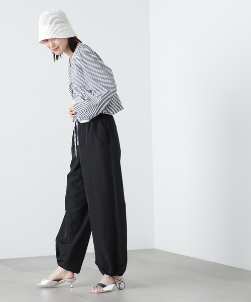 N.（N. Natural Beauty Basic）（エヌエヌナチュラルビューティーベーシック）の「◆ドロストギャザーブラウス（シャツ/ブラウス・レディース・レッド/イエロー系その他/ブラック系その他・MEDIUM）」の14枚目の写真