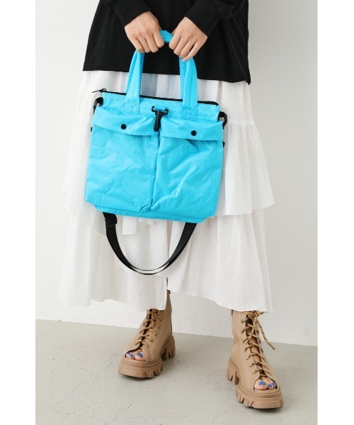 RODEO CROWNS WIDE BOWL（ロデオクラウンズワイドボウル）の「ヘルメットミニショルダー（ショルダーバッグ・レディース・ピンク/ライトブルー/ブラック・FREE）」の11枚目の写真