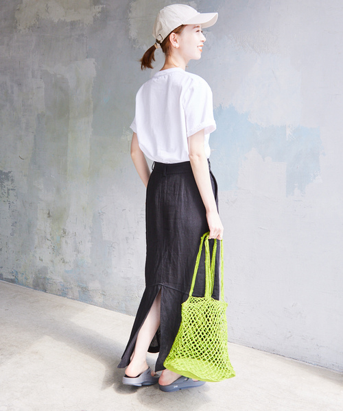 SLOBE IENA（スローブイエナ）の「【MADE IN MADA /メイドインマダ】HOLYトートバッグ（トートバッグ・レディース・イエロー/オレンジ/グリーン・FREE）」の5枚目の写真