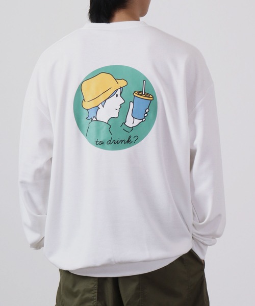 MODISH GAZE(モディシュガゼ)の「MODISH GAZE T/Cポンチ BIGスウェット(ジュースBOY)(スウェット・メンズ・カーキ/ブラック/オフホワイト・L/M)」の1枚目の写真