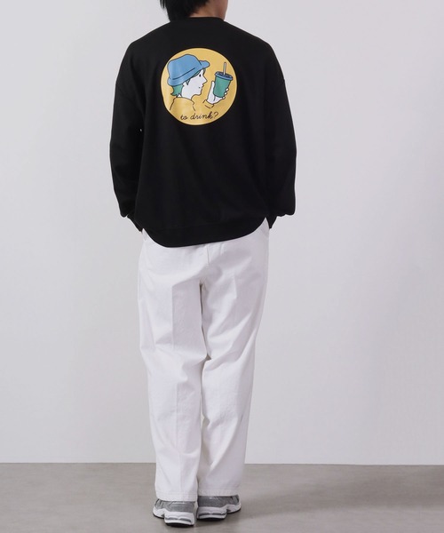 MODISH GAZE(モディシュガゼ)の「MODISH GAZE T/Cポンチ BIGスウェット(ジュースBOY)(スウェット・メンズ・カーキ/ブラック/オフホワイト・L/M)」の11枚目の写真