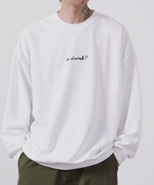MODISH GAZE(モディシュガゼ)の「MODISH GAZE T/Cポンチ BIGスウェット(ジュースBOY)(スウェット・メンズ・カーキ/ブラック/オフホワイト・L/M)」の5枚目の写真