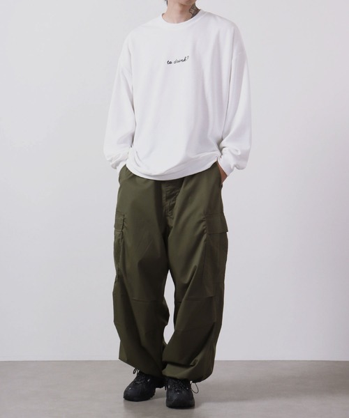 MODISH GAZE(モディシュガゼ)の「MODISH GAZE T/Cポンチ BIGスウェット(ジュースBOY)(スウェット・メンズ・カーキ/ブラック/オフホワイト・L/M)」の7枚目の写真
