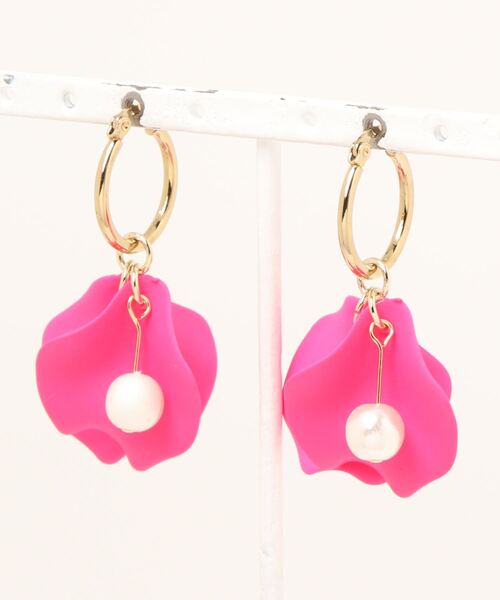tone（トーン）の「【Beauty bell】カラフルはなびらピアス（ピアス（両耳用）・レディース・グリーン/ピンク/パープル/その他・FREE）」の4枚目の写真