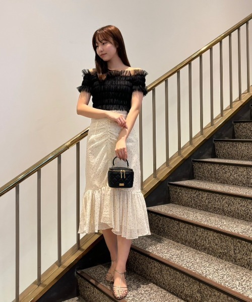 DEICY（デイシー）の「キルティングボックスバッグ（ショルダーバッグ・レディース・ブラック/アイボリー・FREE）」の16枚目の写真