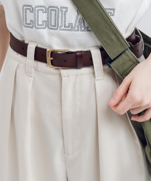 MUHET(ミュエータ)の「レザーベルト(ベルト・レディース・ブラック/ブラウン・FREE)」の2枚目の写真