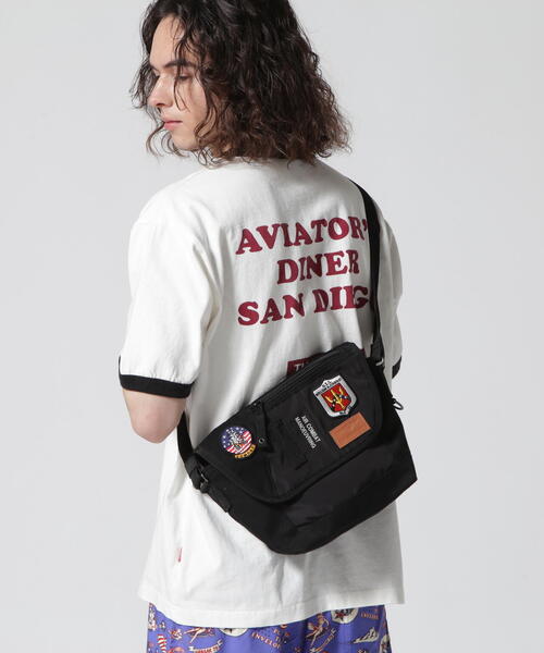 AVIREX（アヴィレックス）の「TOP GUN MINI FLAP SHOULDER BAG / トップガン ミニ フラップ ショルダーバッグ / AVIREX / アヴィレックス / AVX3520J（ショルダーバッグ・メンズ・ブラック/オリーブ・FREE）」の12枚目の写真