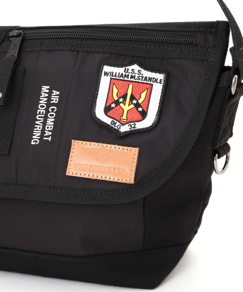 AVIREX（アヴィレックス）の「TOP GUN MINI FLAP SHOULDER BAG / トップガン ミニ フラップ ショルダーバッグ / AVIREX / アヴィレックス / AVX3520J（ショルダーバッグ・メンズ・ブラック/オリーブ・FREE）」の6枚目の写真