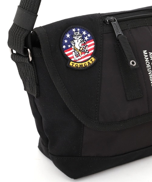 AVIREX（アヴィレックス）の「TOP GUN MINI FLAP SHOULDER BAG / トップガン ミニ フラップ ショルダーバッグ / AVIREX / アヴィレックス / AVX3520J（ショルダーバッグ・メンズ・ブラック/オリーブ・FREE）」の7枚目の写真