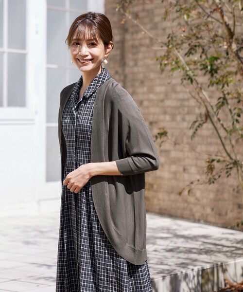 【セール】【洗える】開襟シャツワンピース（シャツワンピース）｜Tiaclasse（ティアクラッセ）