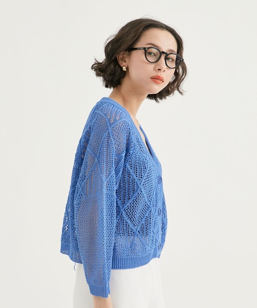 23AWコウタグシケン Doodle Cardigan ニットカーディガン