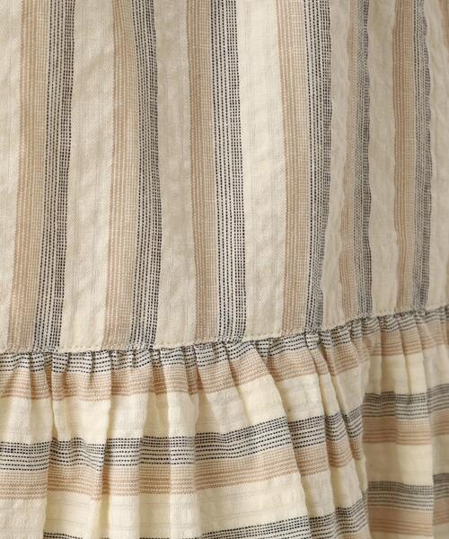 THE SHOP TK (ザ ショップ ティーケー )の「◆【コットン100%/洗える】インドストライプギャザーティアードスカート(スカート・レディース・オレンジ系その他4/アイボリー系2・11/12)」の13枚目の写真