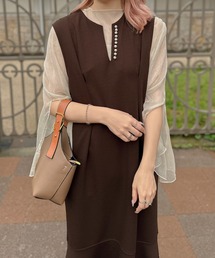 apres jour clair | 【apres jour clair】【２周年記念アイテム】パールマーメイドジャンスカ【ZOZOTOWN限定アイテム】(ジャンパースカート)