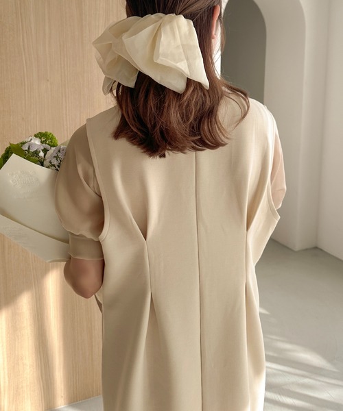 apres jour clair(アプレジュールクレア)の「【apres jour clair】パールマーメイドジャンスカ【ZOZOTOWN限定アイテム】(ジャンパースカート・レディース・ライトブラウン/ブラック/ブラウン系その他/アイボリー・X-LARGE/フリー)」の9枚目の写真