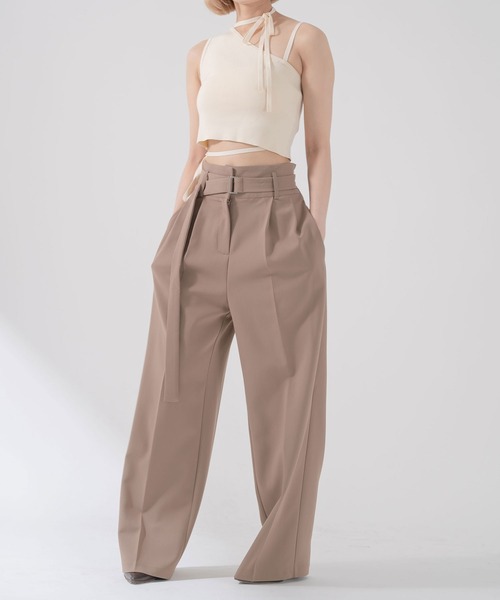 qumerry.（キュメリ）の「デコルテデザインノースリニット（その他トップス・レディース・ホワイト/ブラック/サックスブルー・SMALL/MEDIUM）」の20枚目の写真