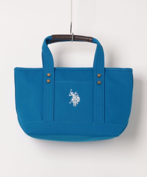 U.S. POLO ASSN.】 ユーエスポロアッスン キャンバス ロゴトートバッグ