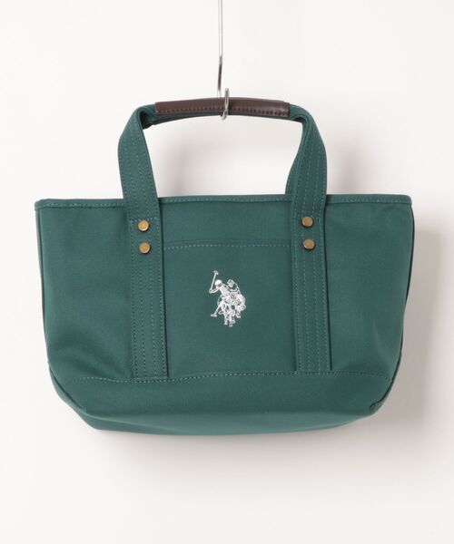 U.S. POLO ASSN.】 ユーエスポロアッスン キャンバス ロゴトートバッグ