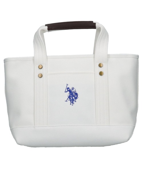 U.S. POLO ASSN.(ユーエスポロアッスン)の「【U.S. POLO ASSN.】 ユーエスポロアッスン キャンバス ロゴトートバッグ USPA-1862(トートバッグ・レディース・ブルー系その他/ブラック系その他/ホワイト×レッド/ホワイト×ブラック/ホワイト系その他/ホワイト/ブラック/カーキ/ホワイト×グレー/ブルー系その他2/ホワイト×ネイビー/グリーン/ホワイト×ホワイト/ピンク/イエロー/オレンジ/ブルー・FREE)」の4枚目の写真