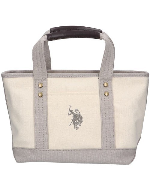 U.S. POLO ASSN.(ユーエスポロアッスン)の「【U.S. POLO ASSN.】 ユーエスポロアッスン キャンバス ロゴトートバッグ USPA-1862(トートバッグ・レディース・ブルー系その他/ブラック系その他/ホワイト×レッド/ホワイト×ブラック/ホワイト系その他/ホワイト/ブラック/カーキ/ホワイト×グレー/ブルー系その他2/ホワイト×ネイビー/グリーン/ホワイト×ホワイト/ピンク/イエロー/オレンジ/ブルー・FREE)」の6枚目の写真