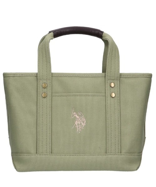 U.S. POLO ASSN.(ユーエスポロアッスン)の「【U.S. POLO ASSN.】 ユーエスポロアッスン キャンバス ロゴトートバッグ USPA-1862(トートバッグ・レディース・ブルー系その他/ブラック系その他/ホワイト×レッド/ホワイト×ブラック/ホワイト系その他/ホワイト/ブラック/カーキ/ホワイト×グレー/ブルー系その他2/ホワイト×ネイビー/グリーン/ホワイト×ホワイト/ピンク/イエロー/オレンジ/ブルー・FREE)」の10枚目の写真