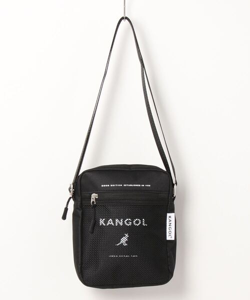 KANGOL(カンゴール)の「【 KANGOL / カンゴール 】 メッシュポケット 縦型 ショルダーバッグ(ショルダーバッグ・メンズ・オフホワイト/ブラウン/ブラック/ブラック系・FREE)」の11枚目の写真