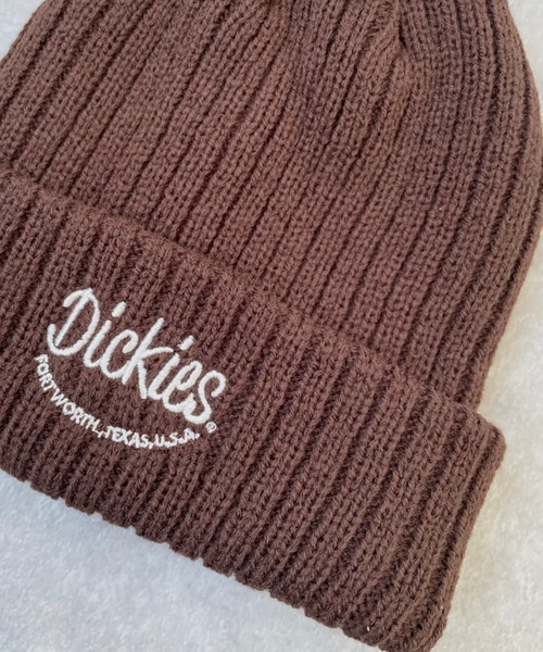 Dickies（ディッキーズ）の「Dickies　キッズ ロゴ刺繍ニットワッチ（ニットキャップ/ビーニー・キッズ・レッド/ブラウン/オフホワイト・FREE）」の5枚目の写真