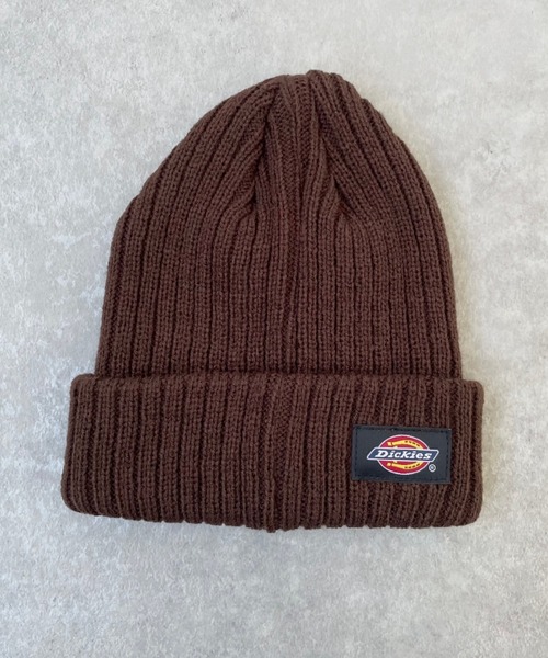 Dickies（ディッキーズ）の「Dickies　キッズ ロゴ刺繍ニットワッチ（ニットキャップ/ビーニー・キッズ・レッド/ブラウン/オフホワイト・FREE）」の6枚目の写真