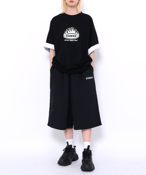 EXIEEE(イグジー)の「ナイロンハーフパンツ(その他パンツ・レディース・ブラック/アイボリー・SMALL/MEDIUM/LARGE)」の16枚目の写真