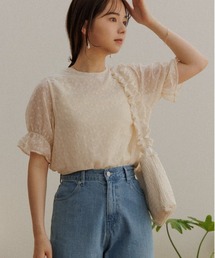 flower | テンダーエンブロイダリーハーフブラウス(シャツ/ブラウス)