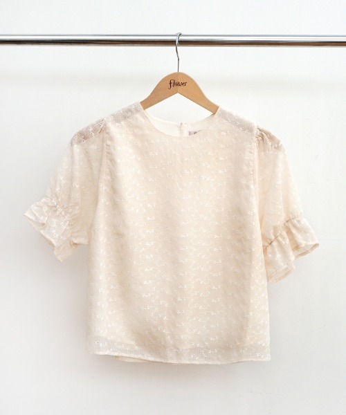 flower（フラワー）の「テンダーエンブロイダリーハーフブラウス（シャツ/ブラウス・レディース・ブルー/オレンジ・FREE）」の19枚目の写真