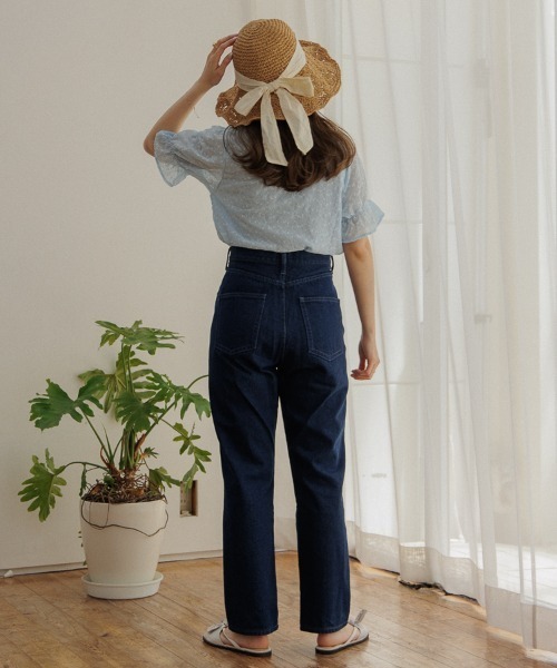 flower（フラワー）の「テンダーエンブロイダリーハーフブラウス（シャツ/ブラウス・レディース・ブルー/オレンジ・FREE）」の16枚目の写真