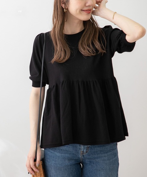 URBAN RESEARCH Sonny Label(アーバンリサーチサニーレーベル)の「ティアードニットプルオーバー(ニット/セーター・レディース・ブラック/ホワイト/ブルー・FREE)」の13枚目の写真