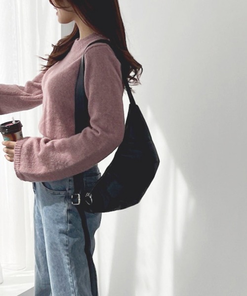 Olu.（オルドット）の「クロワッサンバッグ（ショルダーバッグ・レディース・モカ/ブラック・FREE）」の6枚目の写真