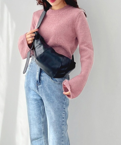 Olu.（オルドット）の「クロワッサンバッグ（ショルダーバッグ・レディース・モカ/ブラック・FREE）」の8枚目の写真