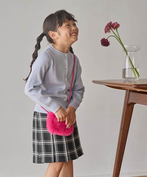 ROPE' PICNIC(ロペピクニック)の「【KIDS】リンクコーデ/マシュマロニットパールカーディガン(カーディガン/ボレロ・キッズ・ブラック/ブルー系その他5/ブルー系その他6・110/120/130/140/150)」の5枚目の写真