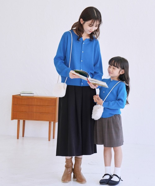 ROPE' PICNIC(ロペピクニック)の「【KIDS】リンクコーデ/マシュマロニットパールカーディガン(カーディガン/ボレロ・キッズ・ブラック/ブルー系その他5/ブルー系その他6・110/120/130/140/150)」の20枚目の写真