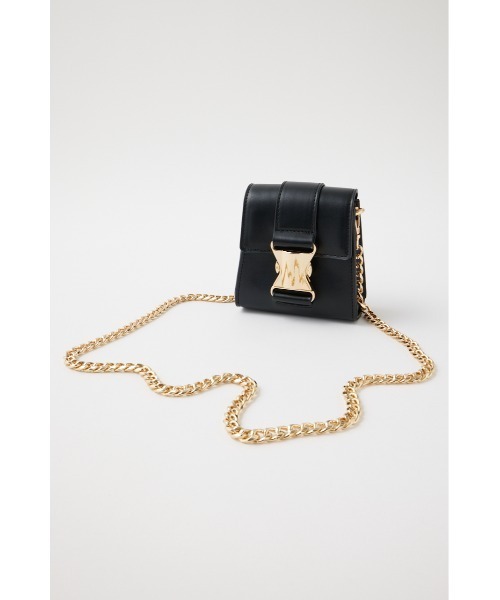 MOUSSY（マウジー）の「CHAIN STRAP バッグ（ショルダーバッグ・レディース・ブラック/ホワイト/グリーン・FREE）」の9枚目の写真