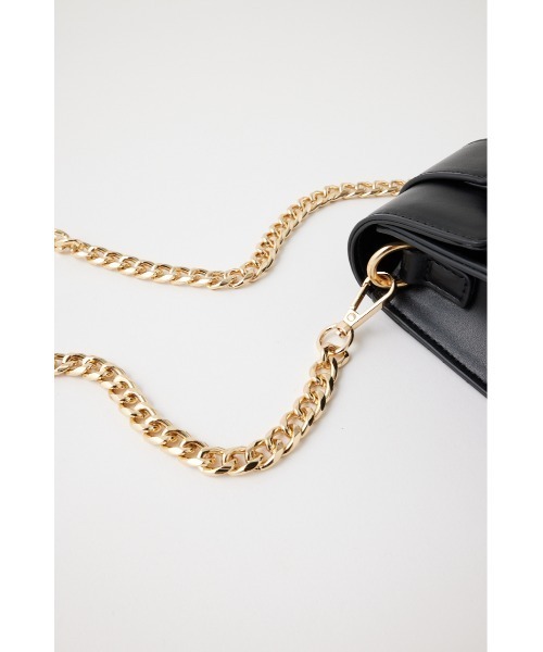 MOUSSY（マウジー）の「CHAIN STRAP バッグ（ショルダーバッグ・レディース・ブラック/ホワイト/グリーン・FREE）」の17枚目の写真