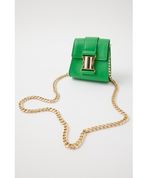 MOUSSY（マウジー）の「CHAIN STRAP バッグ（ショルダーバッグ・レディース・ブラック/ホワイト/グリーン・FREE）」の14枚目の写真