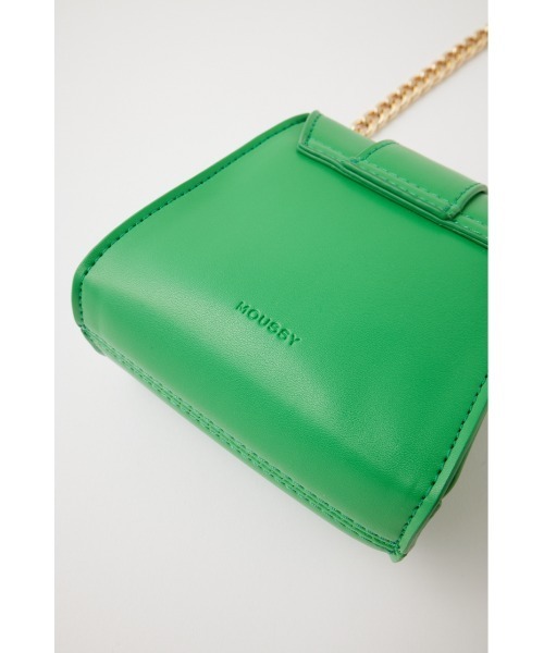 MOUSSY（マウジー）の「CHAIN STRAP バッグ（ショルダーバッグ・レディース・ブラック/ホワイト/グリーン・FREE）」の18枚目の写真
