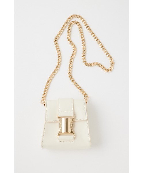 MOUSSY（マウジー）の「CHAIN STRAP バッグ（ショルダーバッグ・レディース・ブラック/ホワイト/グリーン・FREE）」の11枚目の写真