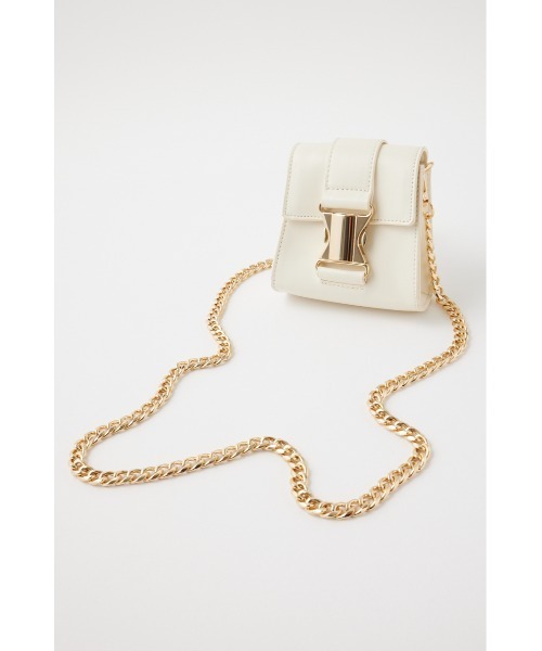 MOUSSY（マウジー）の「CHAIN STRAP バッグ（ショルダーバッグ・レディース・ブラック/ホワイト/グリーン・FREE）」の15枚目の写真