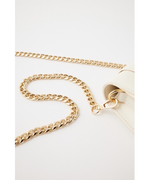 MOUSSY（マウジー）の「CHAIN STRAP バッグ（ショルダーバッグ・レディース・ブラック/ホワイト/グリーン・FREE）」の16枚目の写真