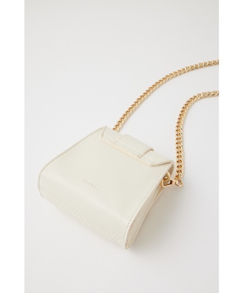 MOUSSY（マウジー）の「CHAIN STRAP バッグ（ショルダーバッグ・レディース・ブラック/ホワイト/グリーン・FREE）」の4枚目の写真