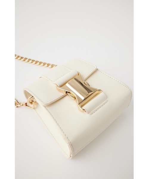 MOUSSY（マウジー）の「CHAIN STRAP バッグ（ショルダーバッグ・レディース・ブラック/ホワイト/グリーン・FREE）」の8枚目の写真