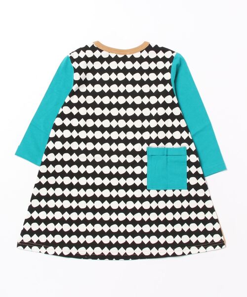 RAGMART(ラグマート)の「切り替えワンピース(ワンピース・キッズ・ブラック/キャメル・100cm/130cm/110cm/120cm)」の4枚目の写真