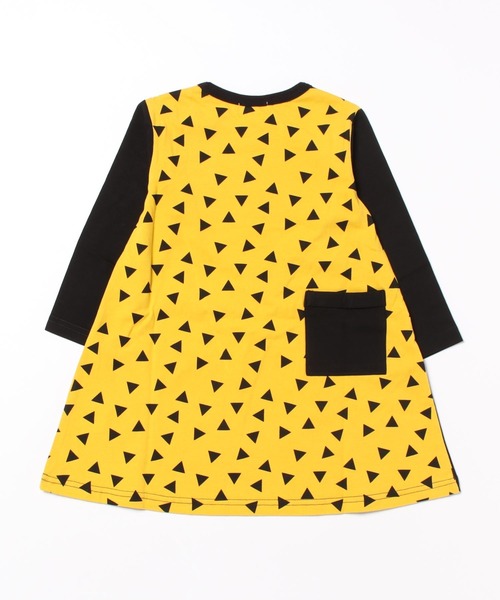 RAGMART(ラグマート)の「切り替えワンピース(ワンピース・キッズ・ブラック/キャメル・100cm/130cm/110cm/120cm)」の3枚目の写真