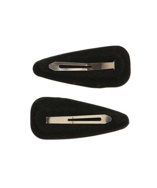 EATME（イートミー）の「フェイクレザーヘアクリップSET（バレッタ/ヘアクリップ・レディース・ブラック・FREE）」の8枚目の写真