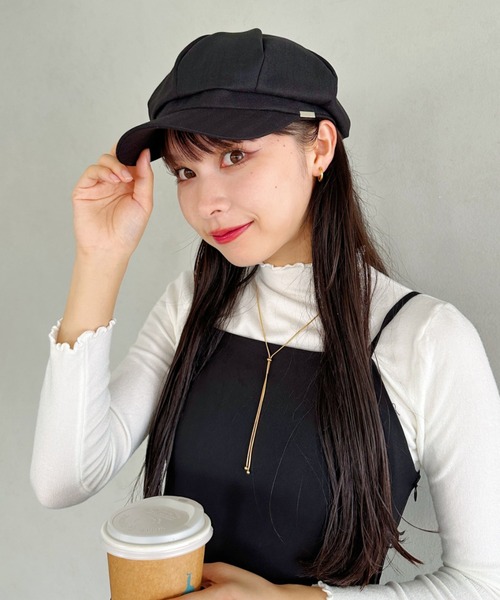 【VARZAR】l tip herringbone newsboy cap▲SEVENTEEN着用 Amazon | [VARZAR] Herringbone label newsboy cap Khaki